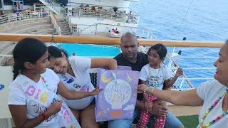 Gender Reveals on ship with friends from trinidad 🇹🇹
