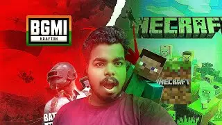 bgmi Hard-core player try minecraft for first time 😱