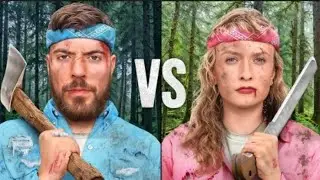 Man vs woman survive in the wilderness for$500,000 my YouTube channel for Mr Jimmy for beast 
