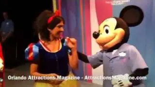 Talking Mickey Mouse meets guests at the D23 Expo 2011