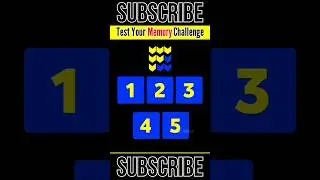 Memory test challenge | Memory test puzzles | তোমার বুদ্ধি কত দ্রুত কাজ করে? #bangla #puzzle #shorts