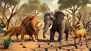 जंगल की सच्ची दोस्ती 🐒🦊 | AI Animated Animal Story Hindi