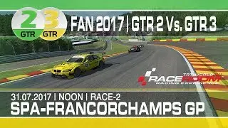 RaceRoom | FAN 2017: GTR2 Vs. GTR3 (Race-2 | SPA-FRANCORCHAMPS GP)