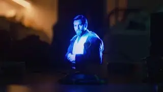 Obi Wan's Message on a REAL Hologram Display