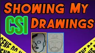 Showing you my CSI: Crime Scene Investigation drawings.