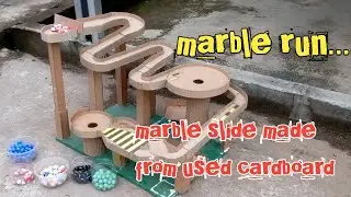 Marble run ‼️Marble slide made from used cardboard