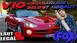 8.4 V10! Endlich GEILER Klang! Wir zeigen Euch den kompletten Bau - Viper AGA bei FOX Sportauspuff