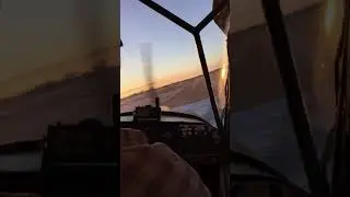 7eca Citabria sunset landing