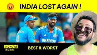 Hardik Pandya's learning is not going good ! 🥶 - INDvsWI - 2nd T20 Match Review - Best & Worst