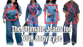 How to find the best jeans for YOUR BODY TYPE | The RIGHT & WRONG jeans fit