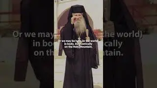 We Are Not Sanctified By the Place in Which We Live - St. Iakovos of Evia