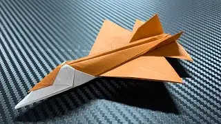 How to fold Bumblebee easy origami fighter jet with a cockpit