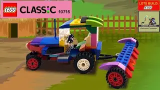 Lego Classic 10715 Tractor 🚜 MOC. How to Build Fendt USA Tractor 2022 Tutorial 💰💲 Save Money & Space