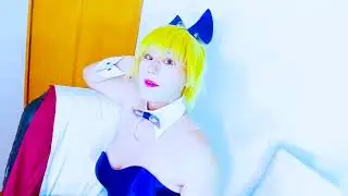 Selfie Video!!  Blue&Silver Dual Bunny Girl! | Suzu Crossdresser Part-6-[OzakiSuzu]