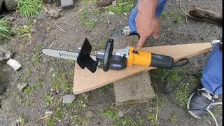 Convierte tu AMOLADORA en una increíble MOTOSIERRA. Con 11 dólares!!