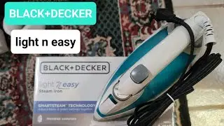 BLACK+DECKER . light n easy Stream Iron .  MODEL IR0820C Unboxing .