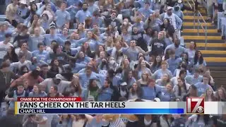 UNC fans cheer on Tar Heels from Dean Dome