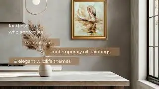 Reflections of the Self - symbolic art, contemporary oil paintings, and elegant wildlife artwork