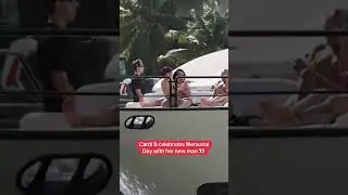 Cardi B & new boyfriend Stefon Diggs celebrate Memorial Day Holiday
