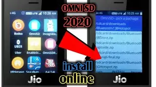 Jio phone Omni SD install new trick no computer no root link