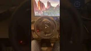 Turning on Thrustmaster TX Leather edition race wheel (dual motor brushless force feedback) #shorts