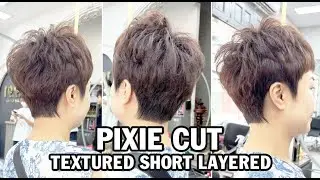 Very Short Pixie Haircut Women | Perfect Textured Layered & Short Hair Cutting Techniques