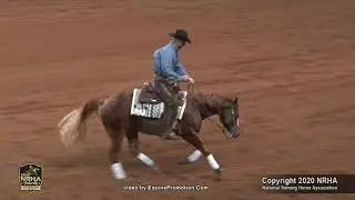 Bay Bay Voodoo shown by Josh B. Lyons - 2020 NRHA Futurity (Open Futurity, Semi-Finals)