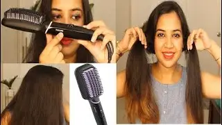 Philips Hair Straightener Brush Demo| How to Straighten Your Hair with Hair Straightener / Flat Iron