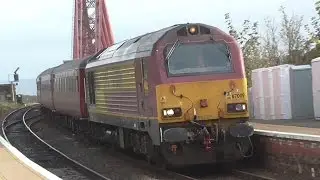67009 Passes North Queensferry Over Forth Bridge