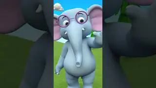 #Shorts Cute Elephant Teacher - Learn Fruits Names for kids | Little Babies Fun Learning videos 2023