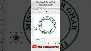 How To Design Round Text Logo In Corel Draw || Round Logo Designing Tutorial #coreldraw #logo #ai