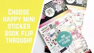 Choose Happy MINI Sticker Book Flipthrough