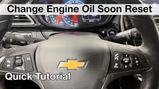 Change Engine oil soon Reset Chevrolet Spark 2020