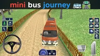 Village Road Mini Bus Journey | Animals Everywhere 🐄🐐