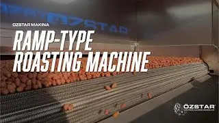 OS-500R Belt-Type Roasting Machine with Ramp-Feed System | Continuous Roasting Process