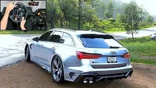 Audi RS6 AVANT (733HP) | Forza Horizon 5 | Logitech G29 Gameplay