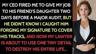 CEO Fired Me to Promote His Friend's Daughter - Until My Lawyer Revealed One Small Detail...