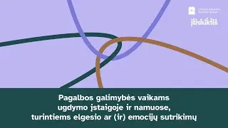 Pagalbos galimybės vaikams ugdymo įstaigoje ir namuose, turintiems elgesio ar (ir) emocijų sutrikimų