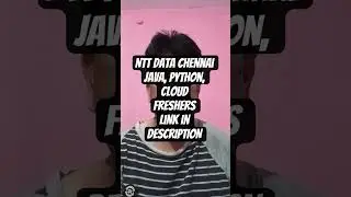 🧑&zwj;💻 NTT DATA Freshers Recruitment | Python, Java, Node.js Developer Jobs | Chennai