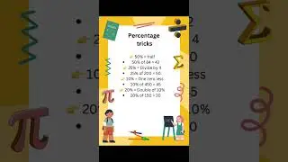 maths tricks || percentage tricks how to calculate mathematics easily