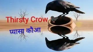 प्यासा कौआ Thirsty Crow Story in Hindi | Moral stories for Kids | Bedtime Stories#story #shortvideo