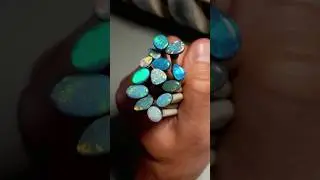 Cutting Opal Gems WIP #lapidary #naturalopal #blackopal #opalspectrum