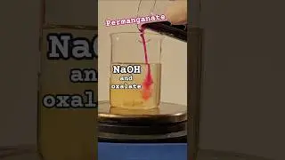 Quick reduction of permanganate #experiment #chemistry #science