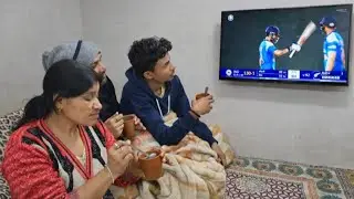 Watch india match🏏 with family 🤩