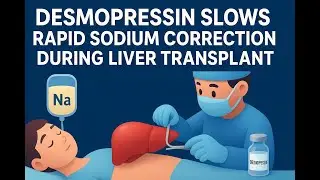 🚨Desmopressin Slows Rapid Sodium Correction During Liver Transplant ⚠️  Hyponatremia Management 📌