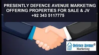 Properties Available For Sale & JV In Lahore & Islamabad - Defence Avenue Marketing