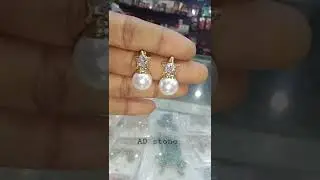 AD stone earrings