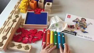 Kids Music Motion Marble Run Toy Step By Step Build and Review