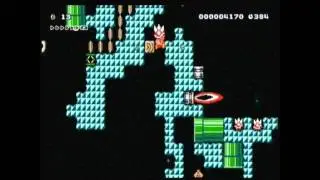 Super Mario Maker - The Cave of Dexterity made and cleared by GlitchCat7