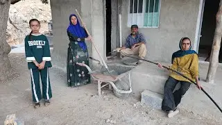Building a hut with a master; busy days, powerless nights! 🏗️🌑